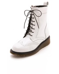 Bottes en cuir blanches Studio Pollini