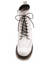 Bottes en cuir blanches Studio Pollini