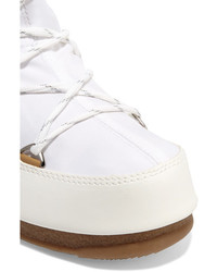 Bottes en cuir blanches Moon Boot