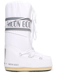 Bottes en cuir blanches Moon Boot