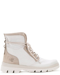 Bottes en cuir blanches Timberland