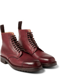 Bottes en cuir bordeaux Cheaney