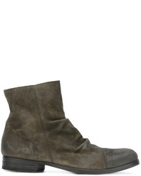 Bottes en cuir gris foncé Fiorentini+Baker