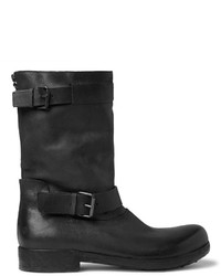 Bottes en cuir gris foncé Marsèll