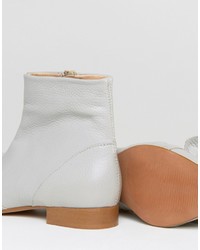 Bottes en cuir grises Asos