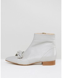 Bottes en cuir grises Asos