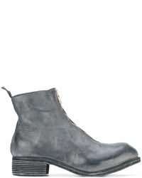 Bottes en cuir grises Guidi