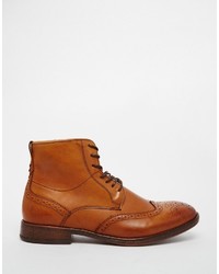 Bottes en cuir marron clair Dune