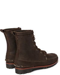 Bottes en cuir marron foncé Quoddy