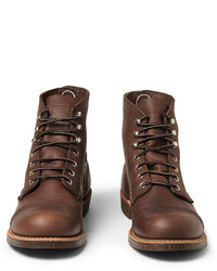 Bottes en cuir marron foncé Red Wing Shoes