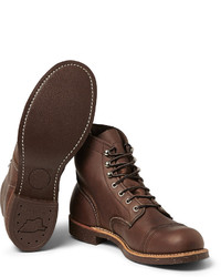 Bottes en cuir marron foncé Red Wing Shoes