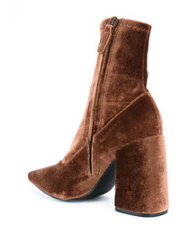 Bottes en cuir marron foncé Senso