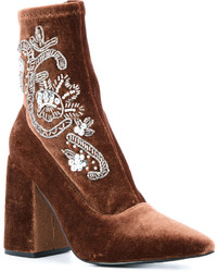 Bottes en cuir marron foncé Senso