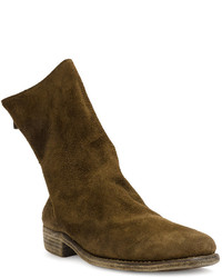 Bottes en cuir marron foncé Guidi