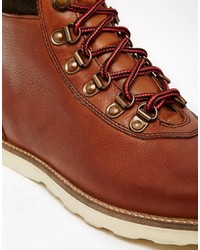 Bottes en cuir marron Asos