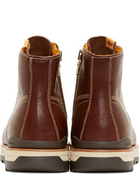 Bottes en cuir marron VISVIM