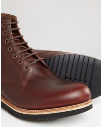 Bottes en cuir marron Grenson