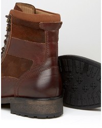 Bottes en cuir marron Aldo