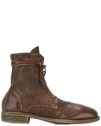 Bottes en cuir marron Guidi