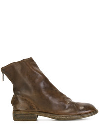 Bottes en cuir marron Guidi