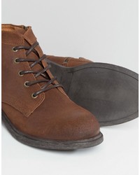 Bottes en cuir marron Selected