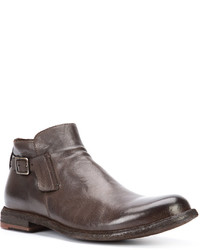 Bottes en cuir marron Officine Creative