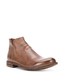 Bottes en cuir marron Officine Creative