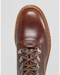 Bottes en cuir marron Grenson