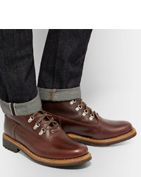 Bottes en cuir marron Grenson