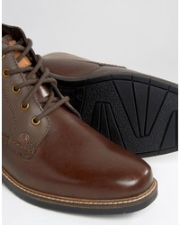 Bottes en cuir marron Original Penguin