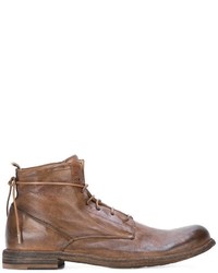 Bottes en cuir marron Officine Creative