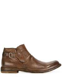 Bottes en cuir marron Officine Creative