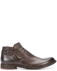 Bottes en cuir marron Officine Creative