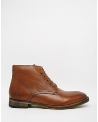 Bottes en cuir marron Frank Wright