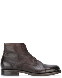 Bottes en cuir marron Pantanetti