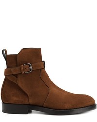 Bottes en cuir marron Pierre Hardy