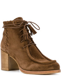 Bottes en cuir marron Stuart Weitzman