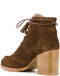 Bottes en cuir marron Stuart Weitzman