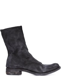 Bottes en cuir noires A Diciannoveventitre