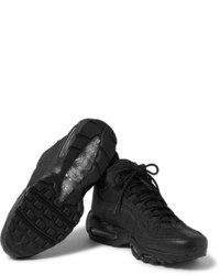 Bottes en cuir noires Nike