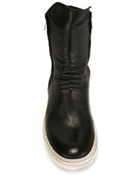 Bottes en cuir noires Officine Creative