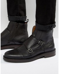 Bottes en cuir noires Aldo