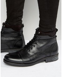 Bottes en cuir noires Aldo