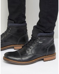 Bottes en cuir noires Aldo