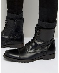 Bottes en cuir noires Aldo