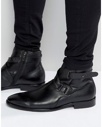 Bottes en cuir noires Aldo