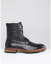 Bottes en cuir noires Aldo