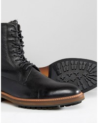 Bottes en cuir noires Aldo