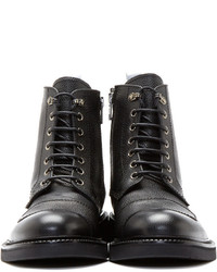 Bottes en cuir noires McQ