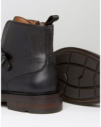 Bottes en cuir noires Aldo